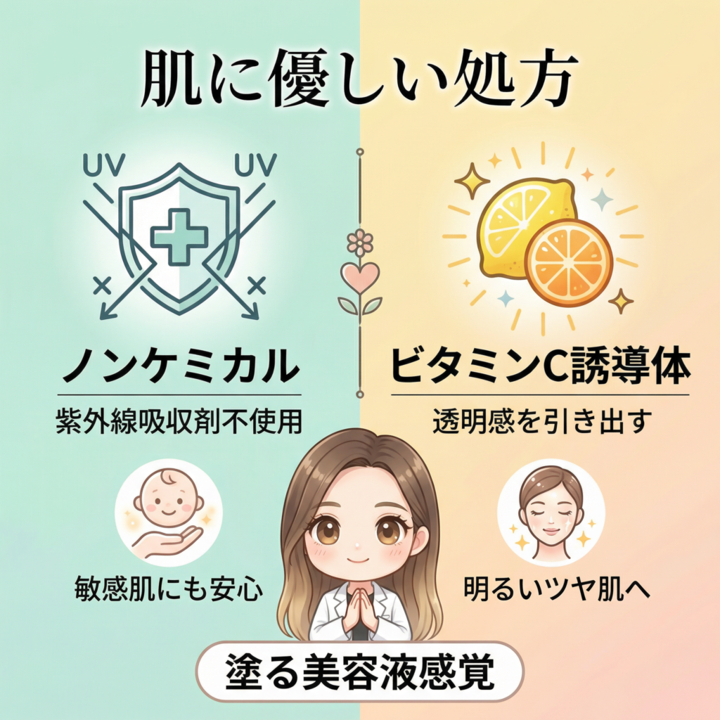 肌に優しい処方