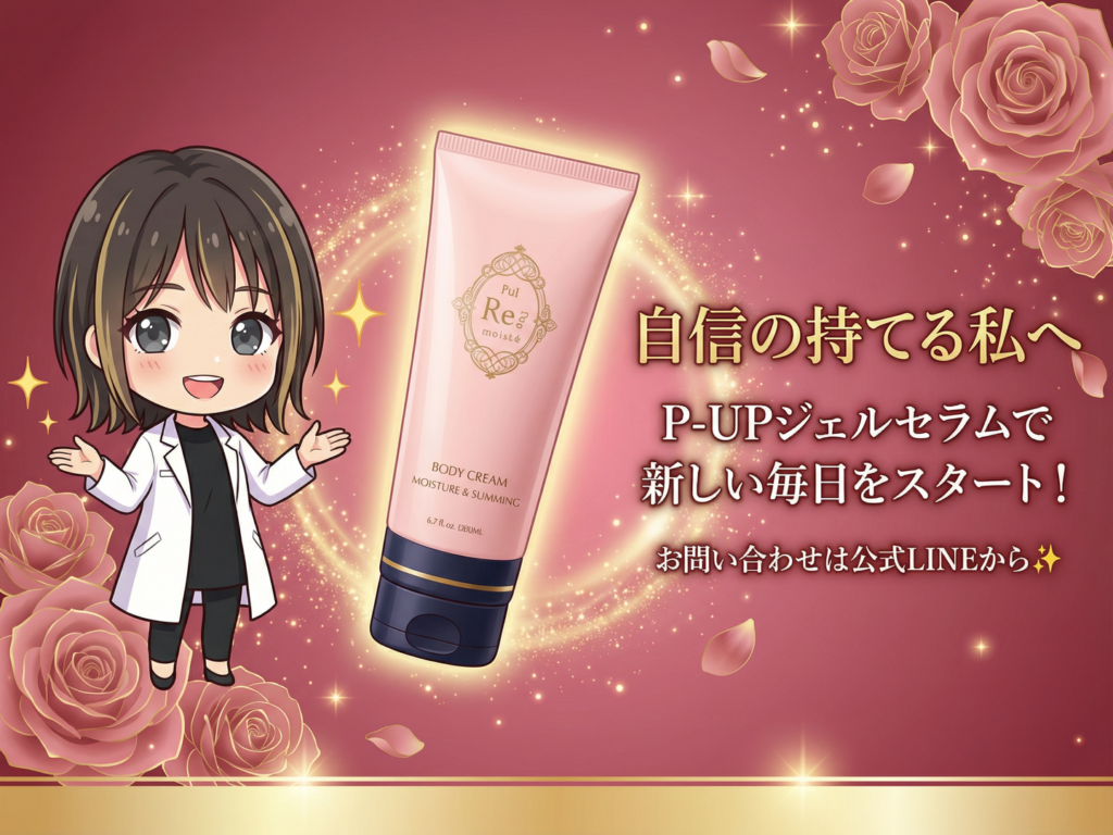 自身の持てる私へ。P-UPジェルセラムで新しい毎日をスタート！