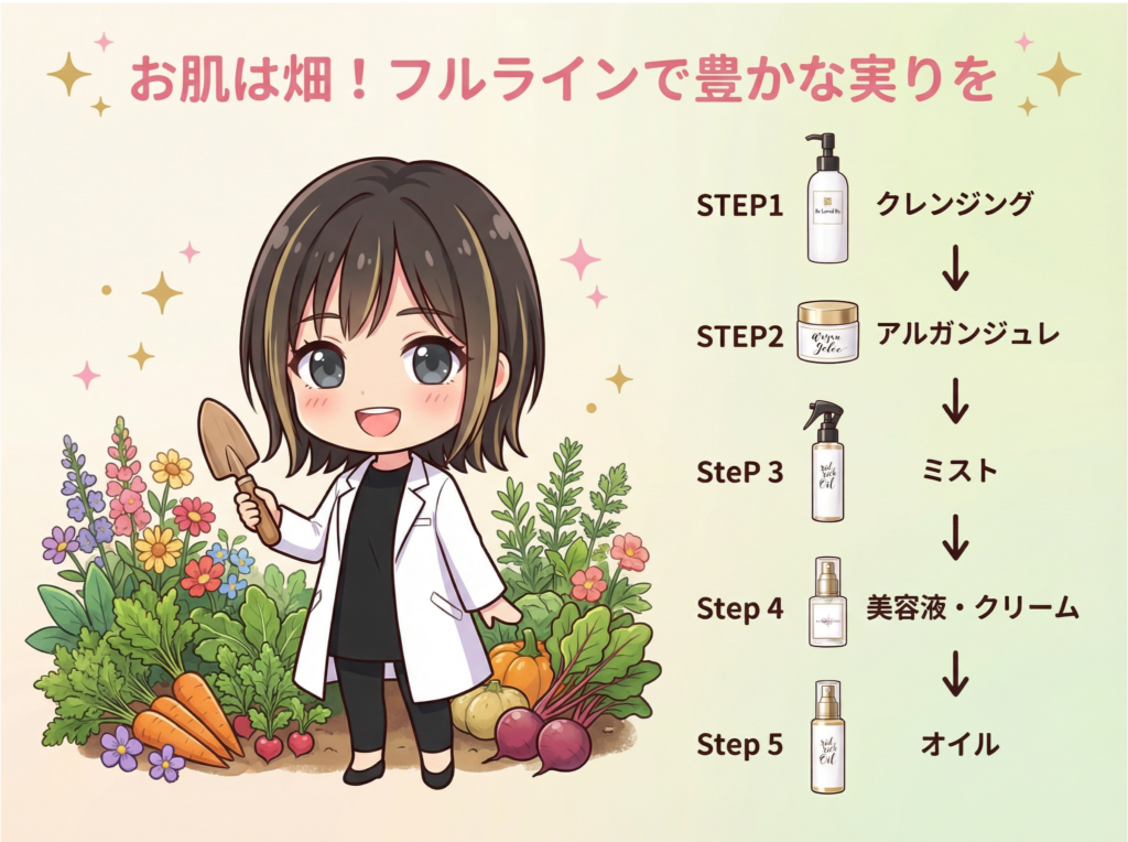 お肌は畑！フルラインで豊かな実りを